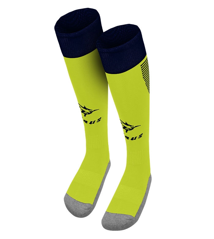 FLUO AMARILLO / SOCK AZUL